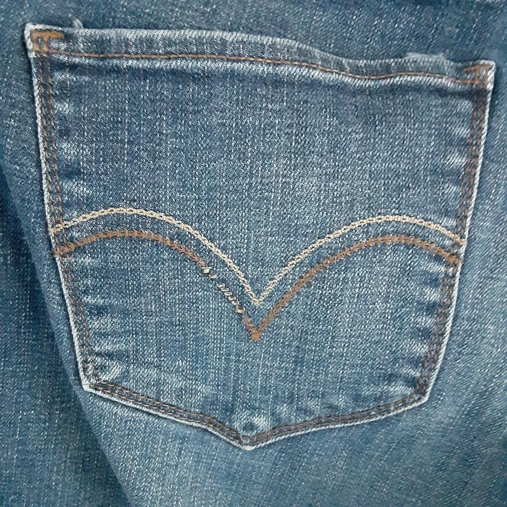 Levis 529 Curvy Bootcut Jeans Womens Medium Wash Blue Denim Pants Sz 16 - Picture 12 of 15
